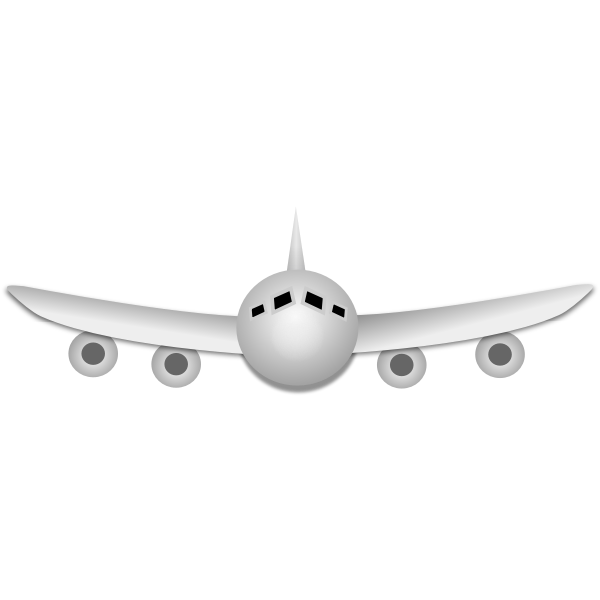 SVG Airplane cartoon vector