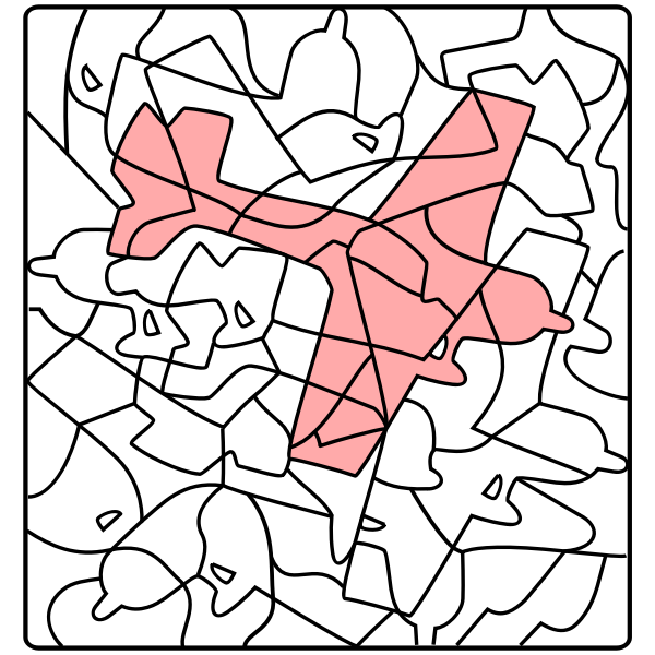SVG Airplane silhouette vector