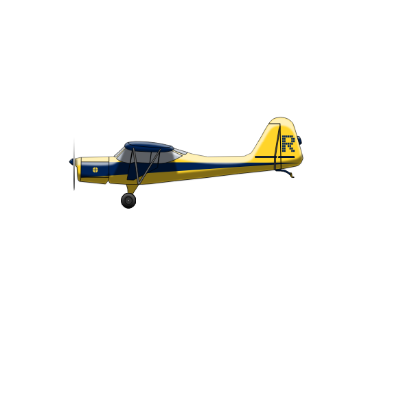 SVG Airplane with a propeller