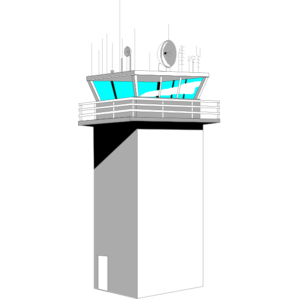 SVG airport control tower