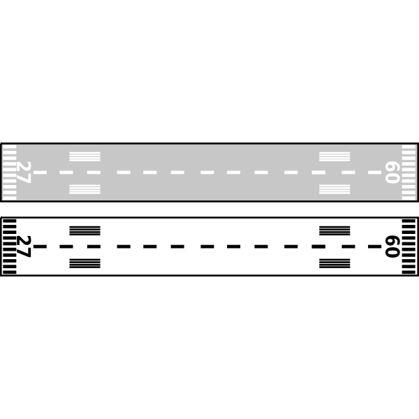 SVG Airport Runway - Top View