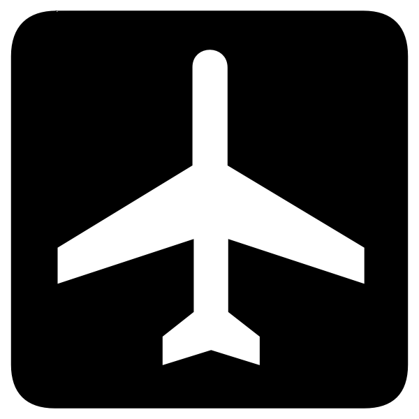 SVG Airport sign vector image