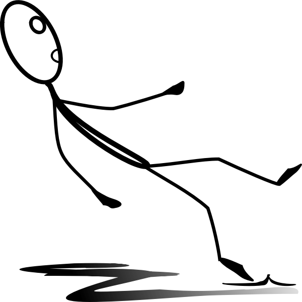 SVG Al sliding on a banana skin
