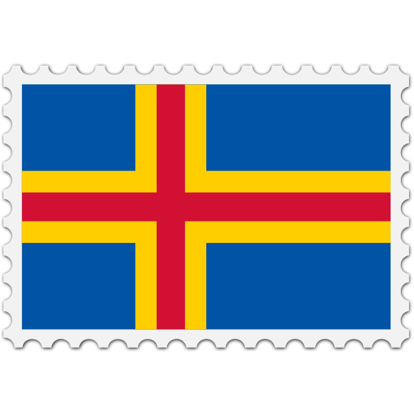 SVG Aland flag symbol