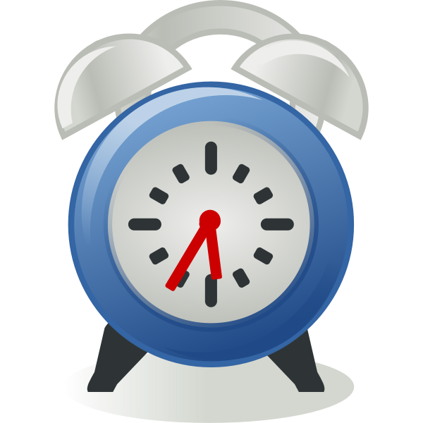 SVG Alarm clock vector image