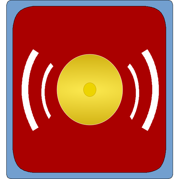 SVG Alarm symbol vector illustration