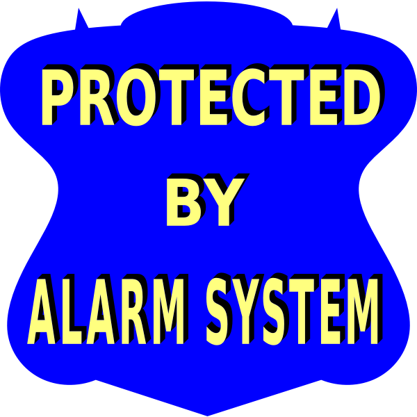 SVG Alarm system vector sticker