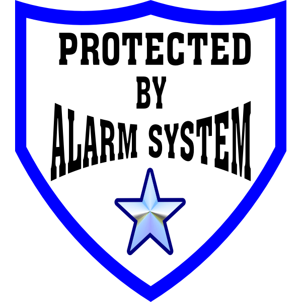 SVG Alarm system vector sticker