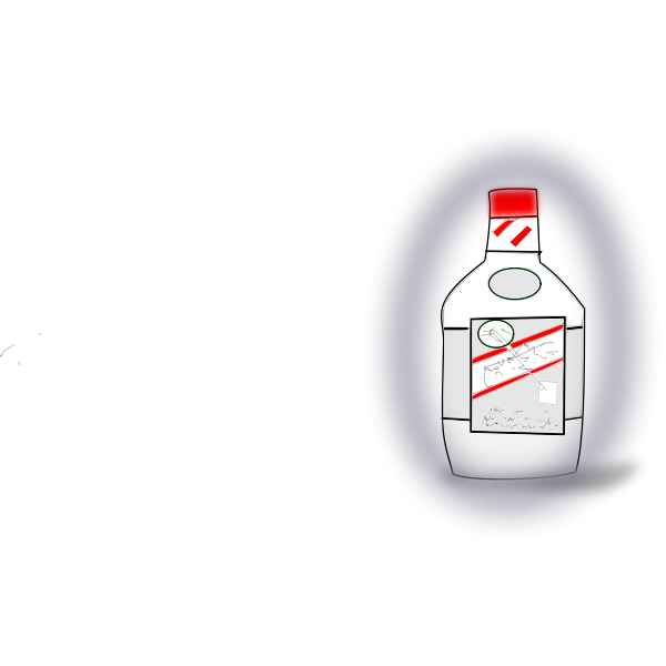 SVG Alcohol bottle vector illustration