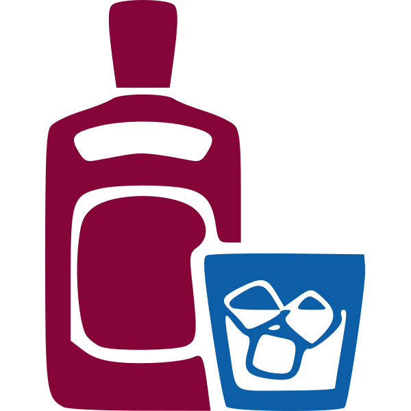 SVG Alcohol Ice and bottle