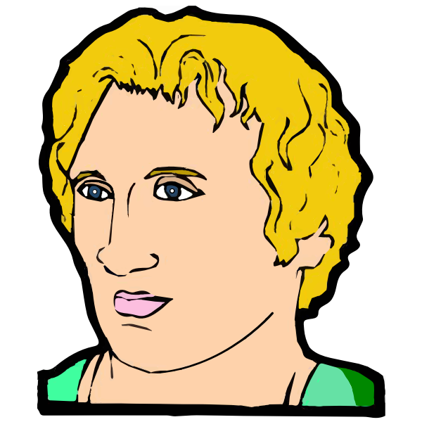 SVG Alexander the Great portrait