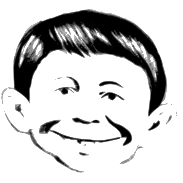SVG Alfred E Neuman well not quite