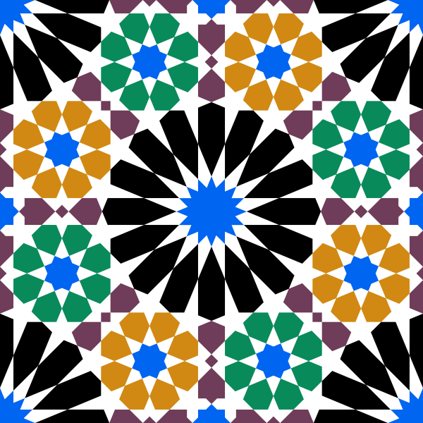 SVG Alhambra tile vector image