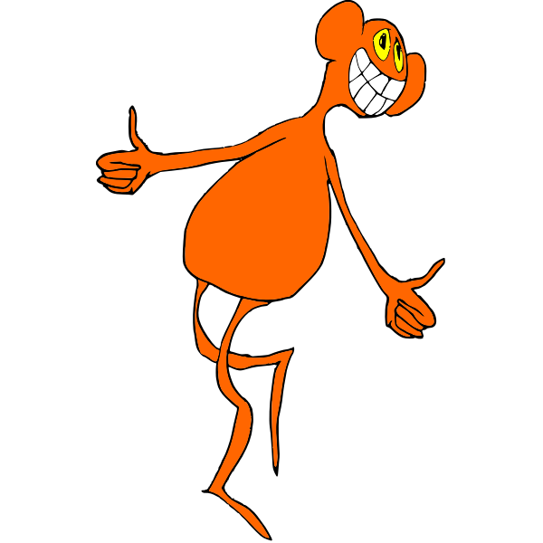 SVG Alien cartoon character