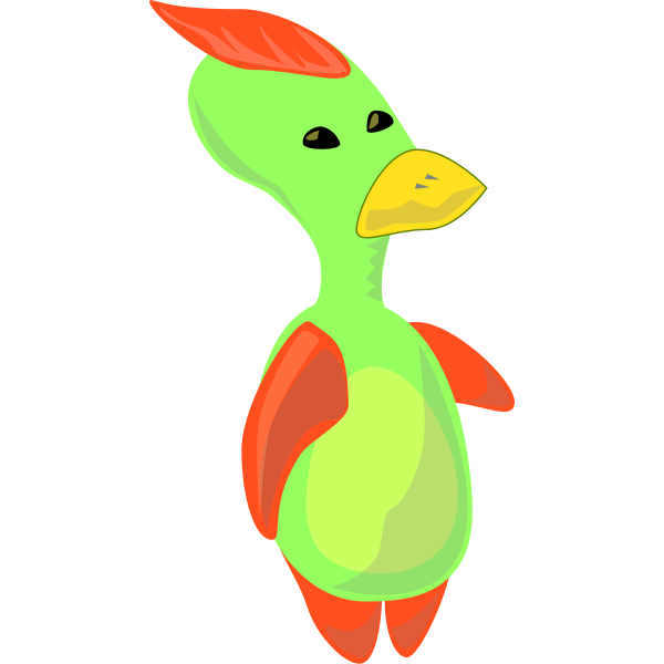 SVG alien duck