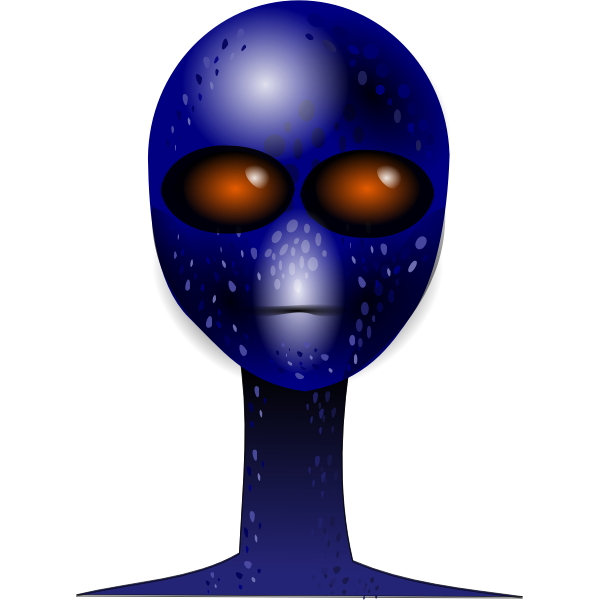 SVG alien face