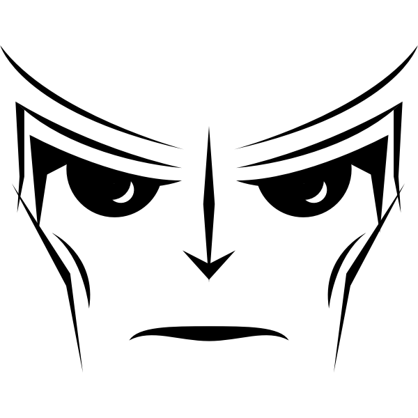 SVG Alien face