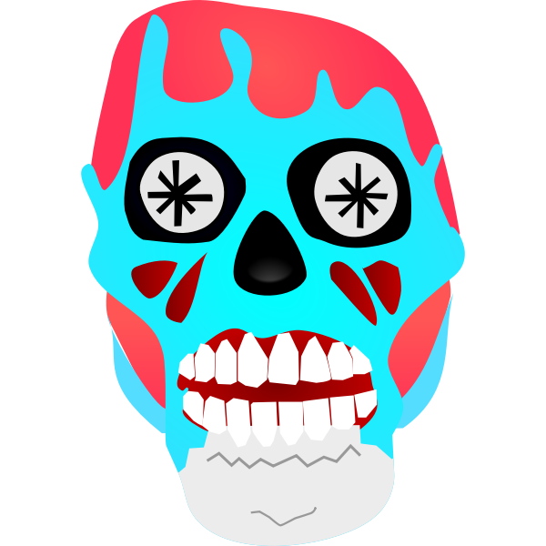 SVG Alien mask vector illustration
