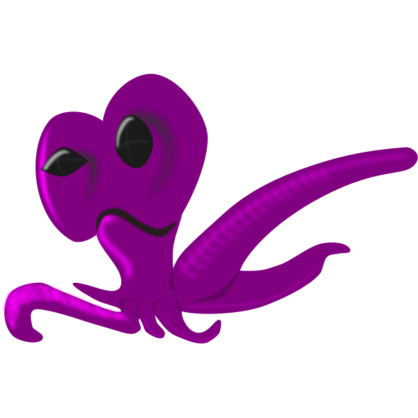 SVG Alien octopus