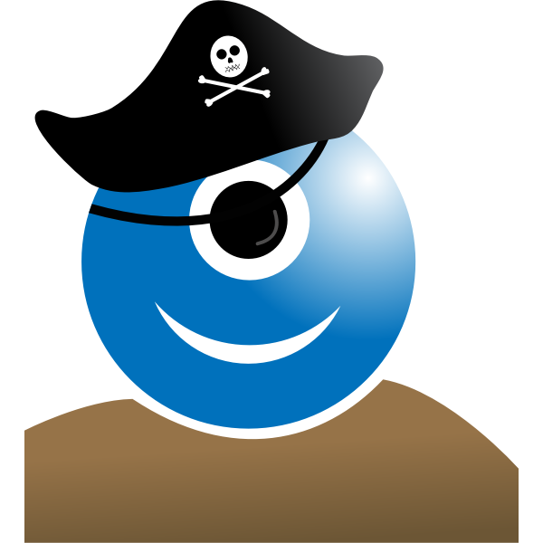 SVG alien pirate