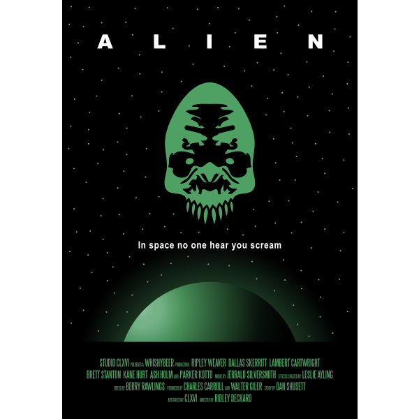 SVG Alien Poster
