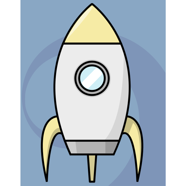 SVG Alien rocket animation