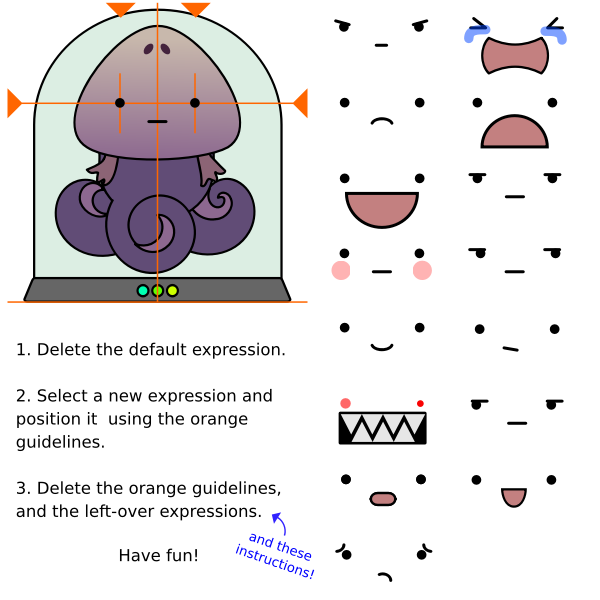 SVG Alien squid monster