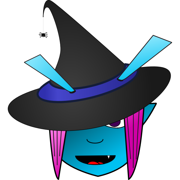SVG Alien witch