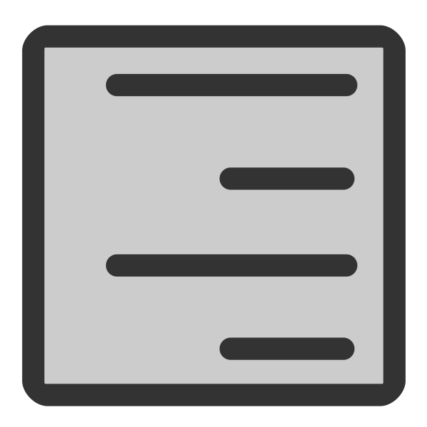 SVG Align right software icon