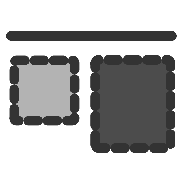 SVG Align top icon