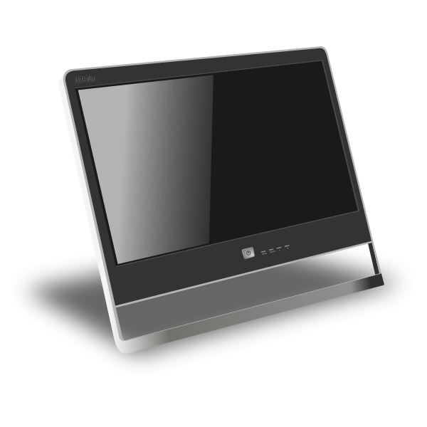 SVG All-in-one PC vector illustration