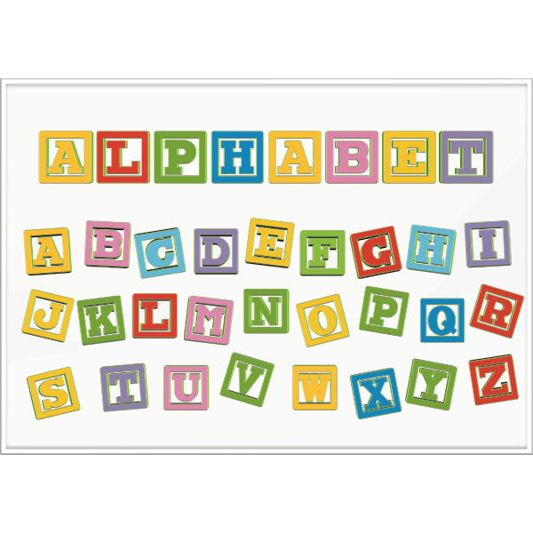 SVG Alphabet letter blocks