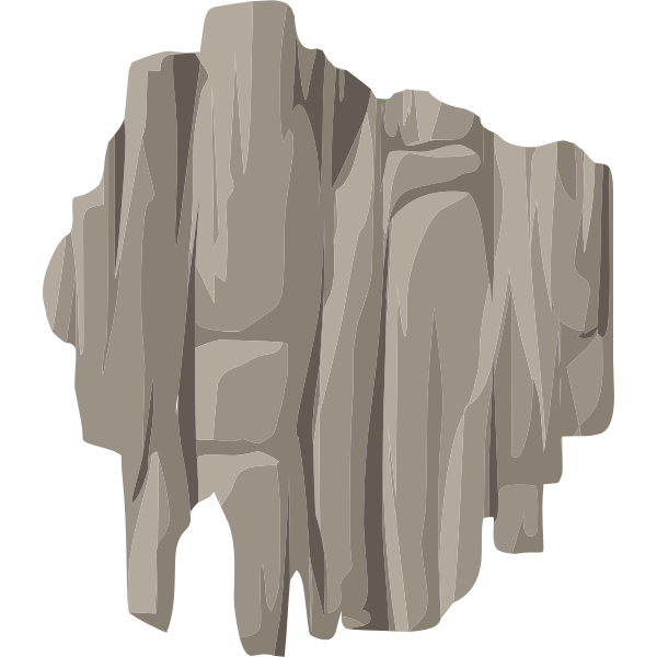 SVG alpine landscape cliff face bandaid topper 01a al1