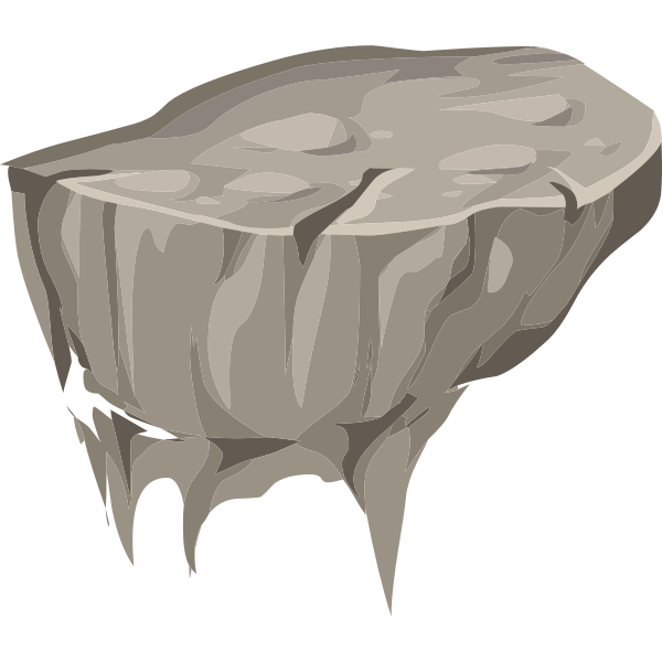 SVG alpine landscape cliff face plat 01a al1