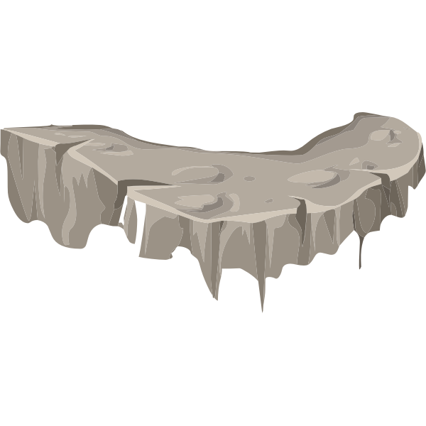 SVG alpine landscape cliff face plat 01b al1