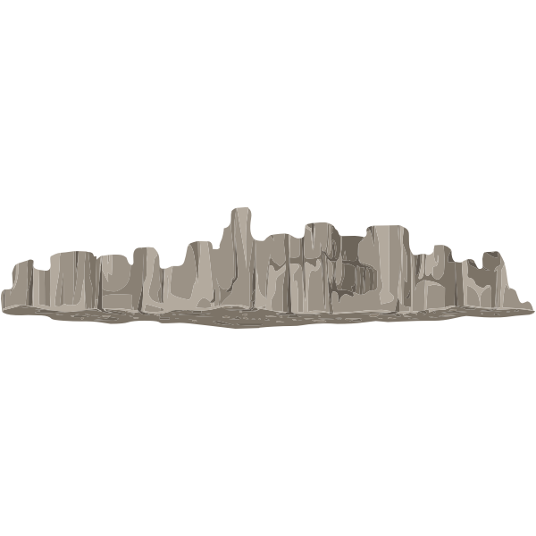 SVG alpine landscape cliff face roof 01a al1