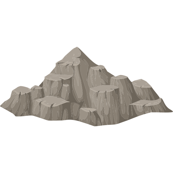 SVG alpine landscape cone top rock 01b al1