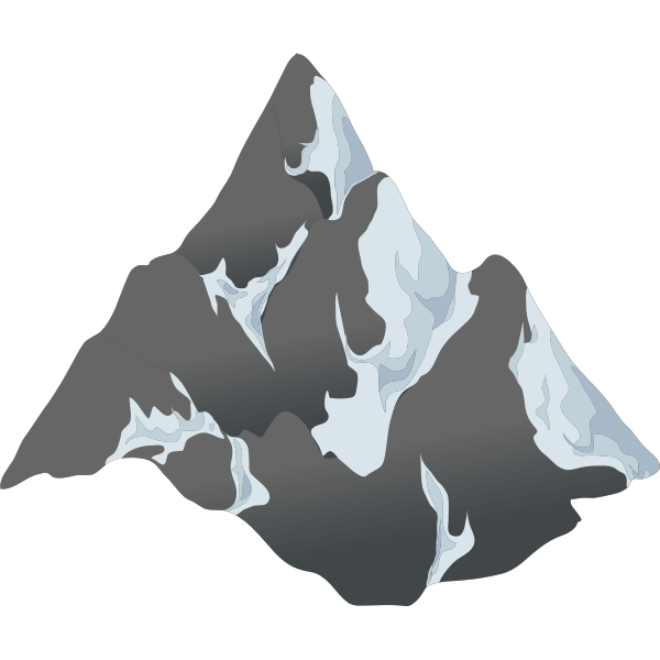 SVG alpine landscape cone top snow 01a al1