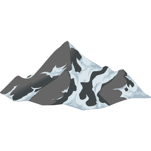 SVG alpine landscape cone top snow 01b al1