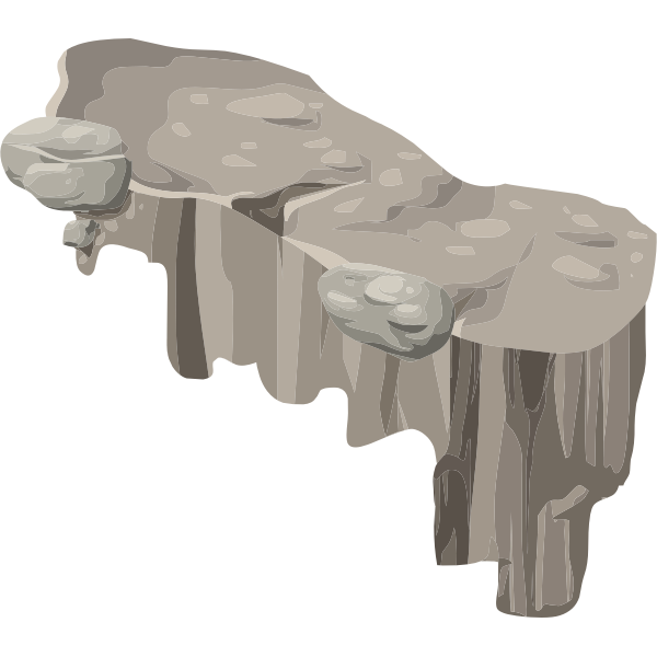 SVG alpine landscape platform horizontal ledge corner right dip 01a al1