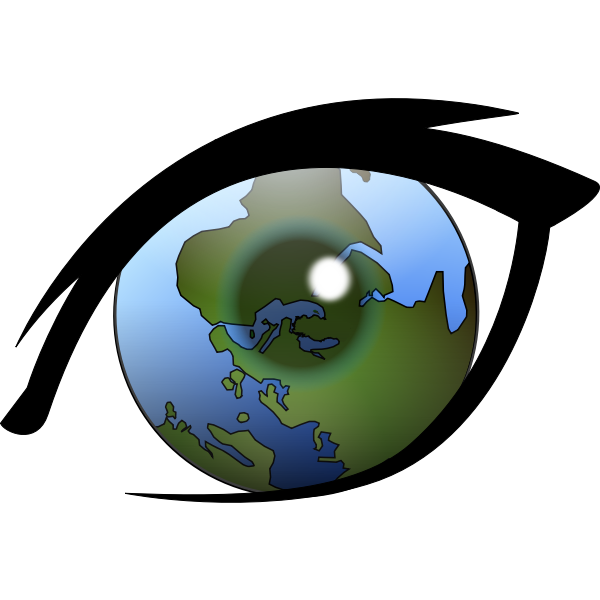 SVG Alternative world vision vector image