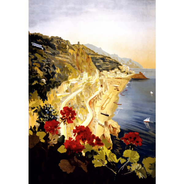 SVG Amalfi039s postcard