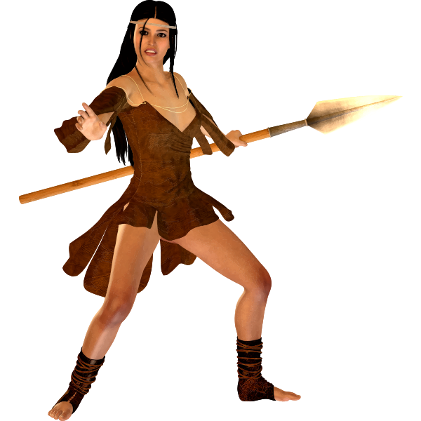 SVG Amazon girl