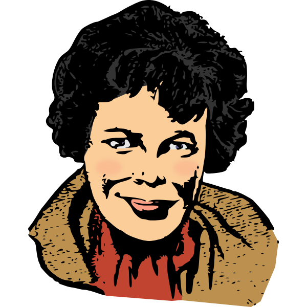 SVG Amelia Earhart vector image