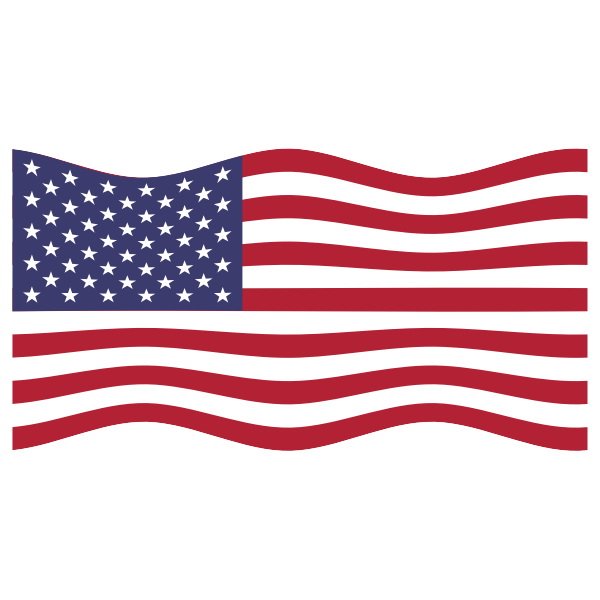 SVG America USA Flag Wavy 2