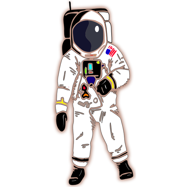 SVG American astronaut