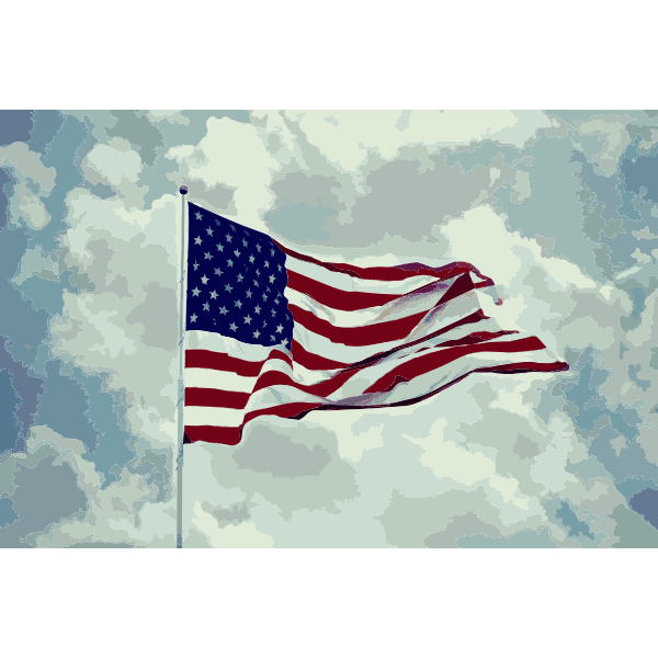 SVG American Flag Photo 2015060124