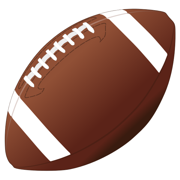 SVG American football ball vector image