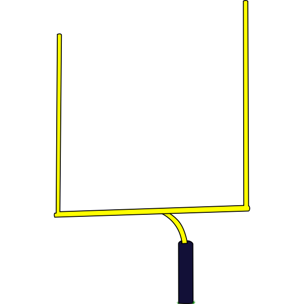 SVG American football goal post vector illustration