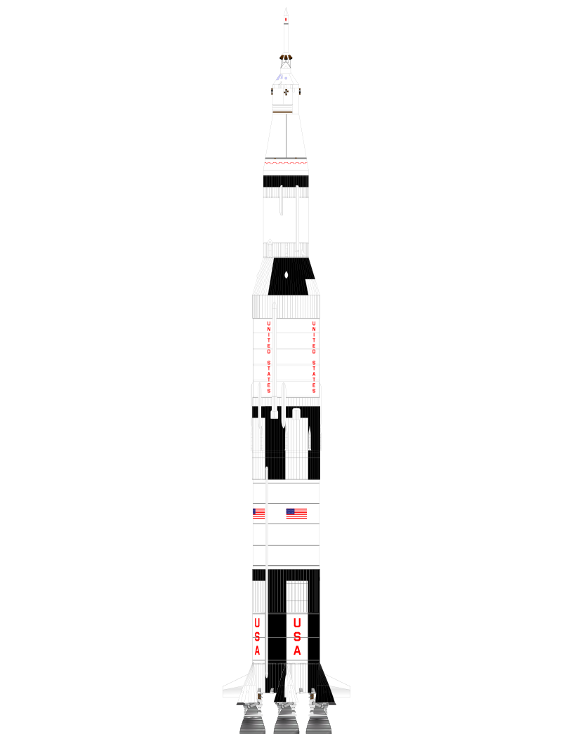 SVG American space rocket